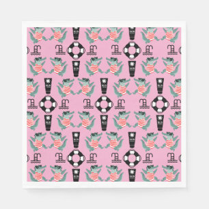 Cute Kids Pool Birthday Party Napkin