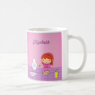 Cute Kids Pottery Painting Arts For Girls Coffee Mug