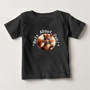 Cute Kids' T-Shirt with Adorable Squirrel Illustra