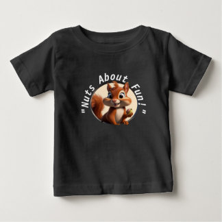 Cute Kids' T-Shirt with Adorable Squirrel Illustra