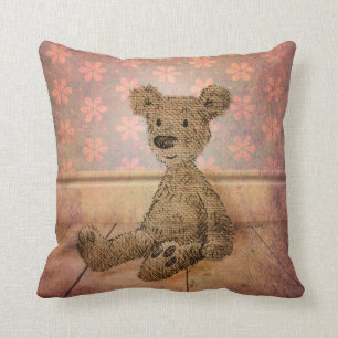 Cute Kid's Teddy Bear Cushion