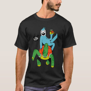 Cute Kids Tee With Sloth Turtle And Snail Funny