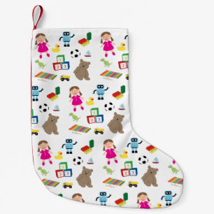 Cute Kids Toys Pattern Small Christmas Stocking