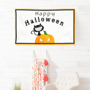 Cute Kids Trick or Treat Happy Halloween Party Banner