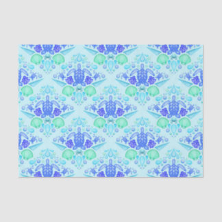 Cute Kids Tropical Blue Ocean Sea Turtle  Tissue Paper