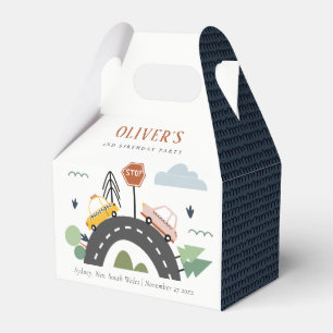Cute Kids Urban Vehicle Cars Road Any Age Birthday Favour Box