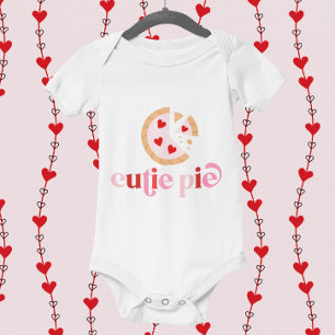 Cute Kids Valentines Day Cutie Pie Baby Bodysuit