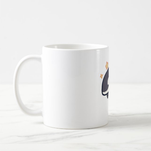 Cute killer whale Delight � Cute Animal Art Coffee Mug (Left)