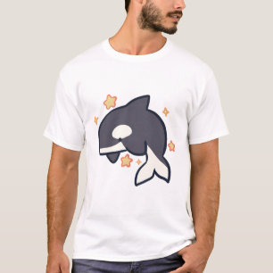 Cute killer whale Delight � Cute Animal Art T-Shirt