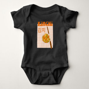 cute kimchi  baby bodysuit