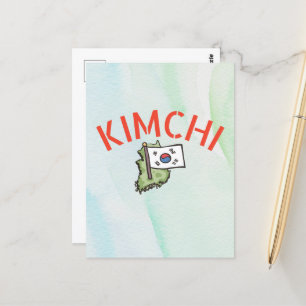 cute kimchi postcard