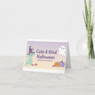 🧡 ✨ “Cute & Kind Halloween” Collection 🎃🌿 Invitation