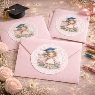 Cute Kindergarten Graduate Sticker 