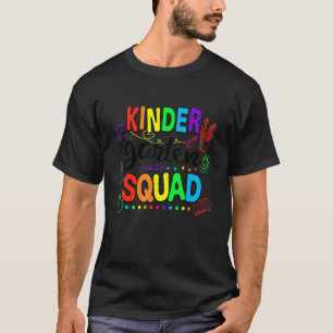 Cute Kindergarten Squad Happy First Day Of Back To T-Shirt