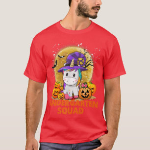 Cute Kindergarten Squad Unicorn Halloween Costume  T-Shirt