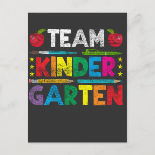 Cute Kindergarten Team Back to School Teacher Postcard