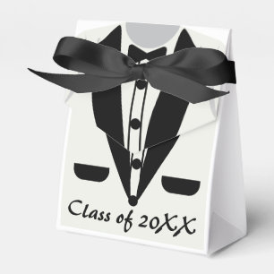 Cute Kindergarten Tuxedo Bow Tie Graduation Favour Box
