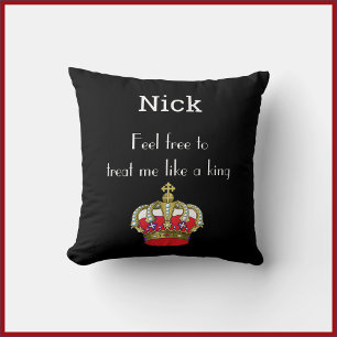 Cute King Crown For Him Cushion
