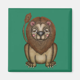 Cute King of the Beasts Lion Magnet