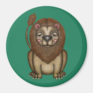 Cute King of the Beasts Lion Magnet