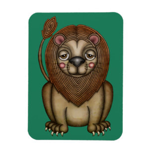 Cute King of the Beasts Lion Magnet