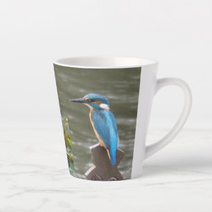 Cute Kingfishers Latte Mug