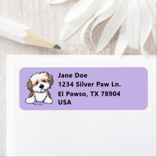 Cute KiniArt Havanese Return Address Label