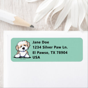 Cute KiniArt Havanese Return Address Label