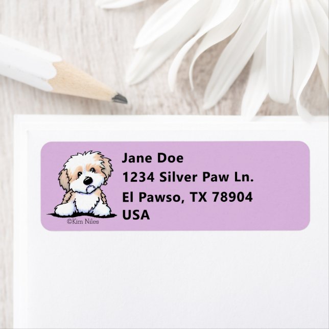 Cute KiniArt Havanese Return Address Label (Insitu)