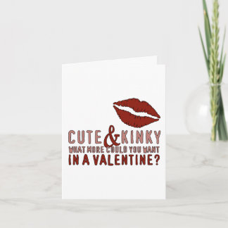 Cute & Kinky Valentine Lips Holiday Card