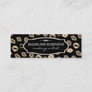 Cute Kiss Pattern Mini Business Card