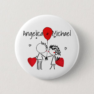 Cute, Kiss, wedding 6 Cm Round Badge