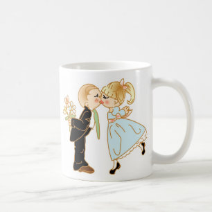 Cute Kissing Couple Coffee Mug