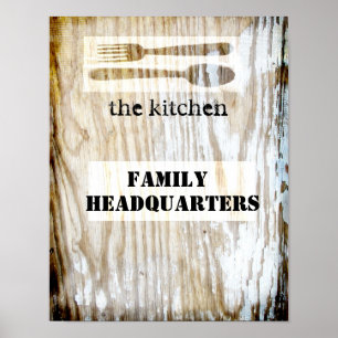cute kitchen poster quotation on original photo