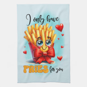 Cute kitchen pun word art  tea towel