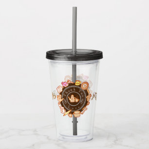 Cute Kitchenware Brown Acrylic Tumbler