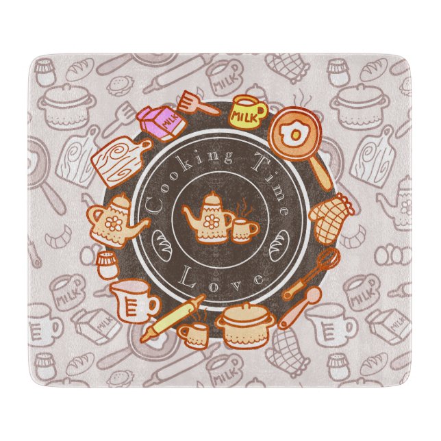Cute Kitchenware Brown Cutting Board (Front)