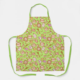 Cute Kitchenware Green  Apron