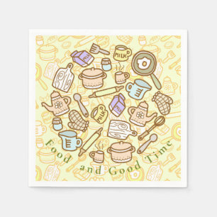 Cute Kitchenware Green Napkin