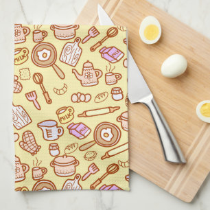 Cute Kitchenware Yellow Tea Towel