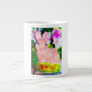 Cute Kitschy Bunny Rabbit Large Coffee Mug