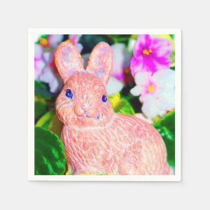 Cute Kitschy Bunny Rabbit Napkin