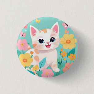 Cute Kitten 3 Cm Round Badge
