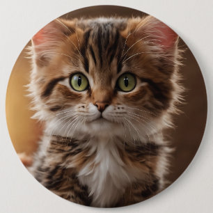 Cute Kitten 6 Cm Round Badge