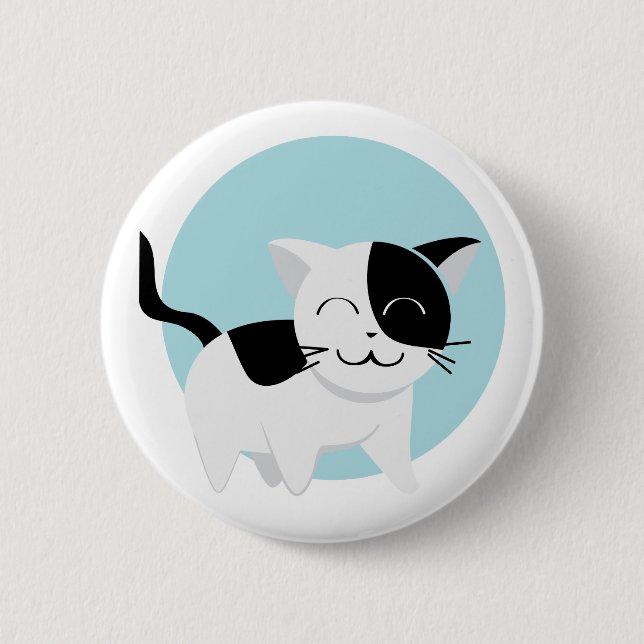 Cute Kitten 6 Cm Round Badge (Front)