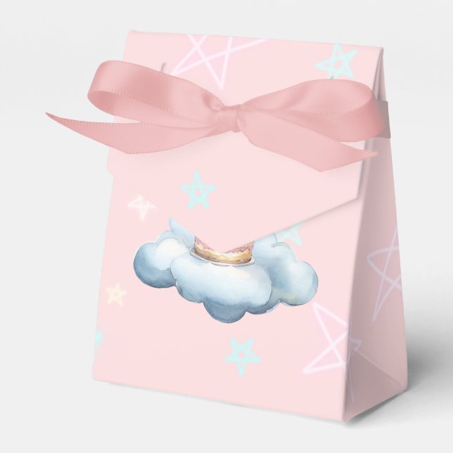 Cute Kitten Birthday Favor Box_ Pastel Design Favour Box (Front Side)
