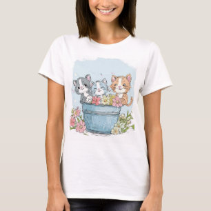 cute kitten birthday party T-Shirt