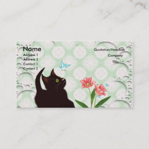 cute kitten business cards
