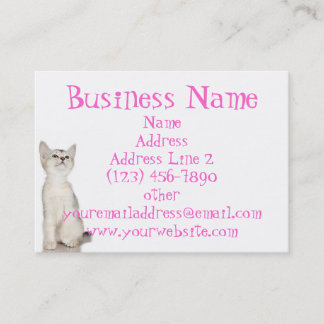 Cute Kitten Business Cards