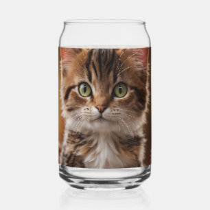 Cute Kitten Can Glass